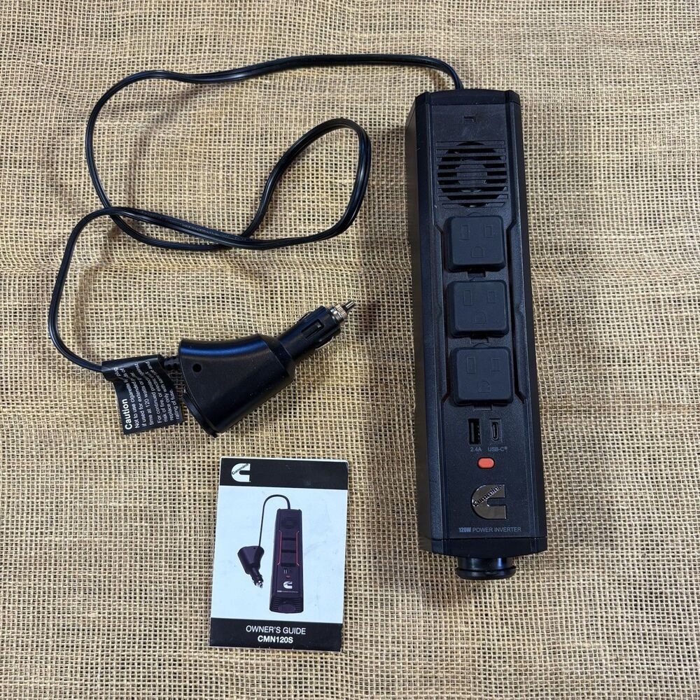 Cummins 120-Watt Portable Power Strip Inverter 6 Outputs CMN120S TESTED